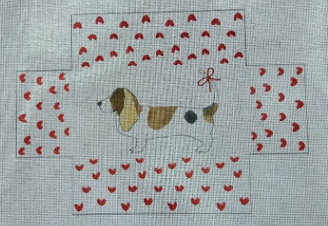 click here to view larger image of Basset Hound Brick Cover (hand painted canvases)