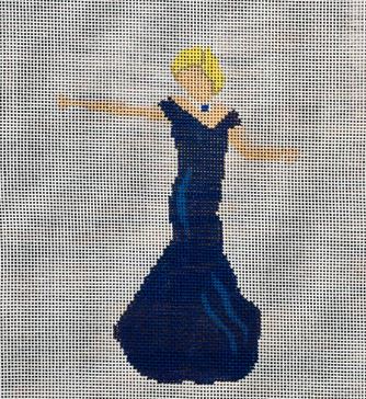 click here to view larger image of Diana in Travolta Dress (hand painted canvases)