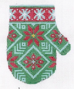 click here to view larger image of Mitten - December (hand painted canvases)