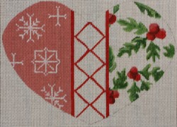 click here to view larger image of Christmas Heart (hand painted canvases)