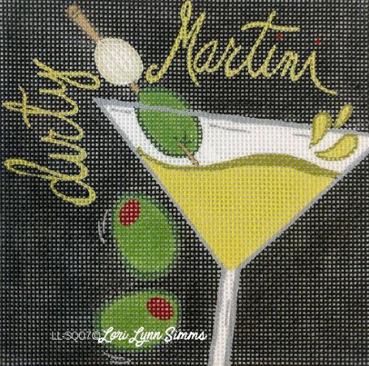 click here to view larger image of Dirty Martini (hand painted canvases)