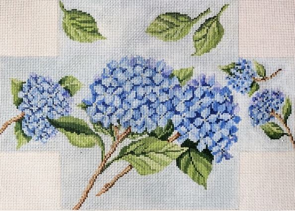 click here to view larger image of Hydrangea Branches Brick Cover (hand painted canvases)