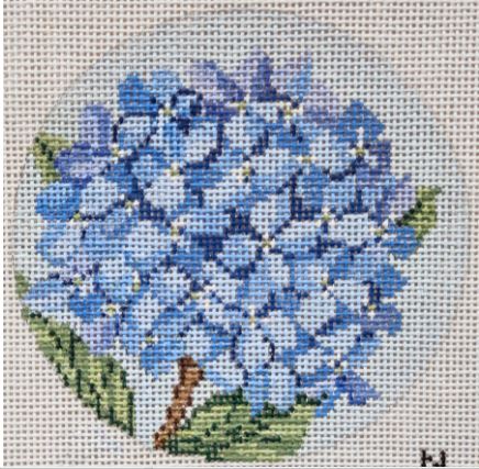 click here to view larger image of Hydrangea Branch Ornament (hand painted canvases)