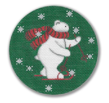 click here to view larger image of Polar Bear Skiing (hand painted canvases)