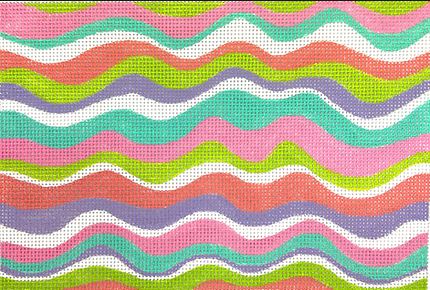 click here to view larger image of Clutch - Pucci Waves/Bright Pastels (hand painted canvases 2)