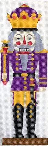 click here to view larger image of Purple Nutcracker (hand painted canvases)