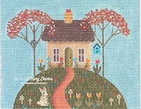 click here to view larger image of Mini House - Spring (hand painted canvases)