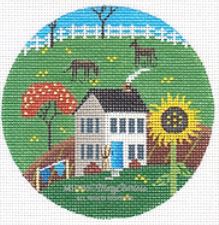 click here to view larger image of Houses & Horses (hand painted canvases)