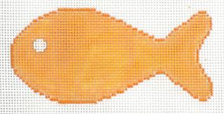 click here to view larger image of Name Tag - Gold Fish (hand painted canvases)