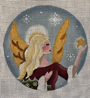 click here to view larger image of Angel Ornament (hand painted canvases)