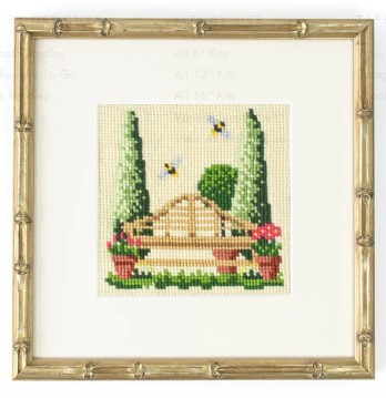 click here to view larger image of Garden Bench Mini Kit (needlepoint kits)