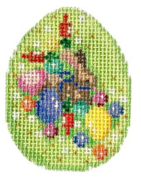 click here to view larger image of Egg Confetti/Bunny Mini Egg (hand painted canvases)