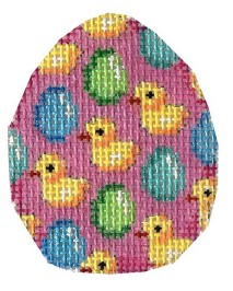 click here to view larger image of Chick/Egg Repeat Mini Egg (hand painted canvases)