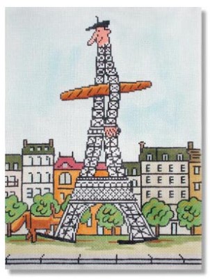 click here to view larger image of Hello Paris - 18M (hand painted canvases)