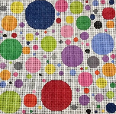 click here to view larger image of Color Circles (hand painted canvases)