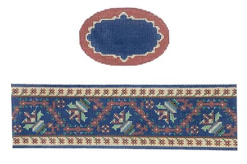 click here to view larger image of Turkish Tapestry Hinged Box w/Hardware (hand painted canvases)