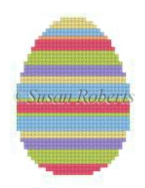 click here to view larger image of Stripes Egg (hand painted canvases)