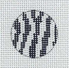 click here to view larger image of Key Fob/Zebra Stripe (hand painted canvases)