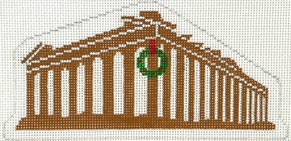 click here to view larger image of Gingerbread Monument - Parthenon (hand painted canvases 2)