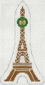 click here to view larger image of Gingerbread Monument - Eiffel Tower (hand painted canvases 2)