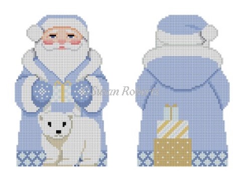 click here to view larger image of Arctic Santa w/Polar Bear  (hand painted canvases)