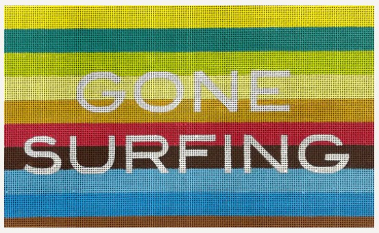click here to view larger image of Gone Surfing (hand painted canvases)