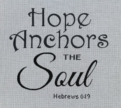 click here to view larger image of Hope Anchors the Soul (hand painted canvases)