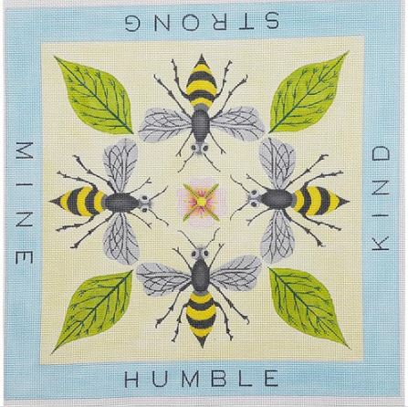 click here to view larger image of Bee Mine Bee Kind Bee Humble Bee Strong - 13M (hand painted canvases)
