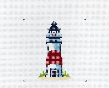 click here to view larger image of La Plage Lighthouse (hand painted canvases)