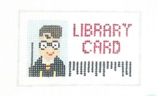 click here to view larger image of Harry Library Card (hand painted canvases)
