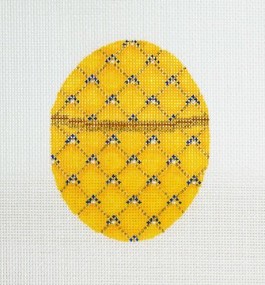 click here to view larger image of Faberge Egg - Yellow (hand painted canvases)