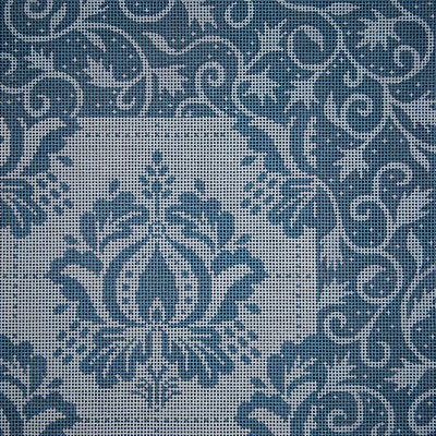 click here to view larger image of Blue Damask Patch II (hand painted canvases)