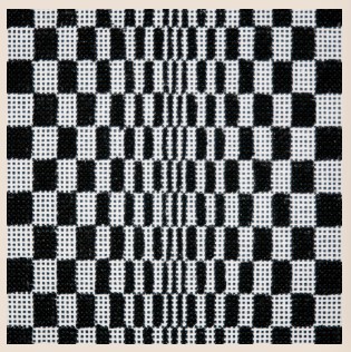 click here to view larger image of Black/White Optical Illusion (hand painted canvases)