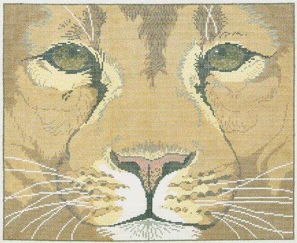 click here to view larger image of Lion Face (hand painted canvases)