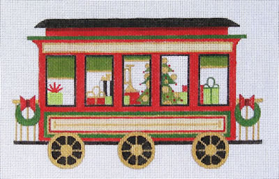 click here to view larger image of Passenger Train Car (hand painted canvases)