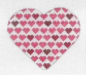 click here to view larger image of Heart - Multi Hearts Valentine (hand painted canvases)