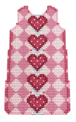 click here to view larger image of Hearts/Harlequin Mini Shift (printed canvas)