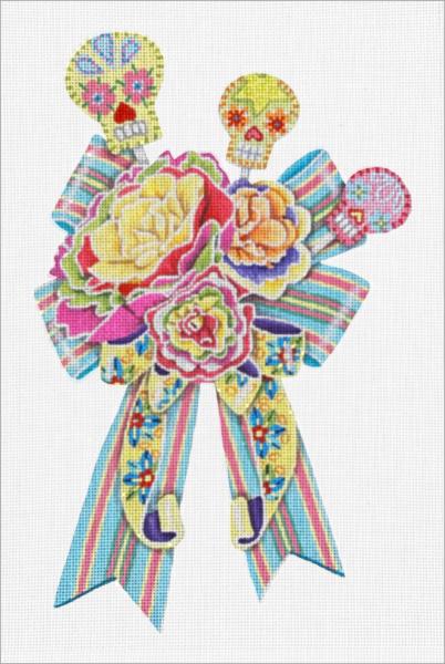 click here to view larger image of Sugar Skull Bouquet (hand painted canvases)