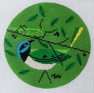 click here to view larger image of Green Jay (hand painted canvases)