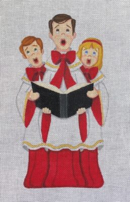 click here to view larger image of Christmas Choir Trio (hand painted canvases)
