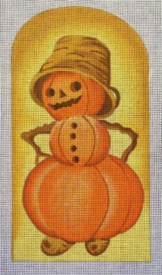 click here to view larger image of Happy Pumpkin  (hand painted canvases)