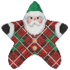 click here to view larger image of Royal Stewart PJ Santa (hand painted canvases)