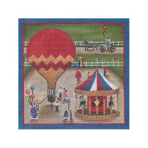 click here to view larger image of Carousel (hand painted canvases)