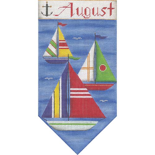 click here to view larger image of August Banner (hand painted canvases)