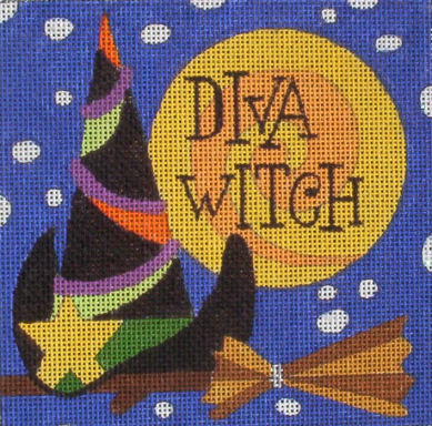 click here to view larger image of Diva Witch (hand painted canvases)