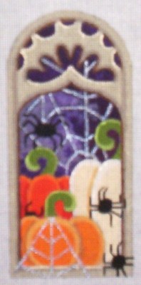 click here to view larger image of Haunted Window (hand painted canvases)
