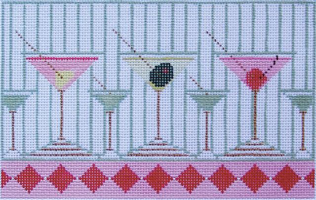 click here to view larger image of Martinis Anyone?  (hand painted canvases)