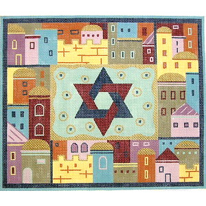 click here to view larger image of Jerusalem - Star of David (hand painted canvases)