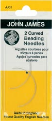 click here to view larger image of John James Curved Beading Needles  (accessories)