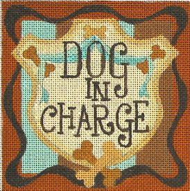 click here to view larger image of Dog In Charge (hand painted canvases)